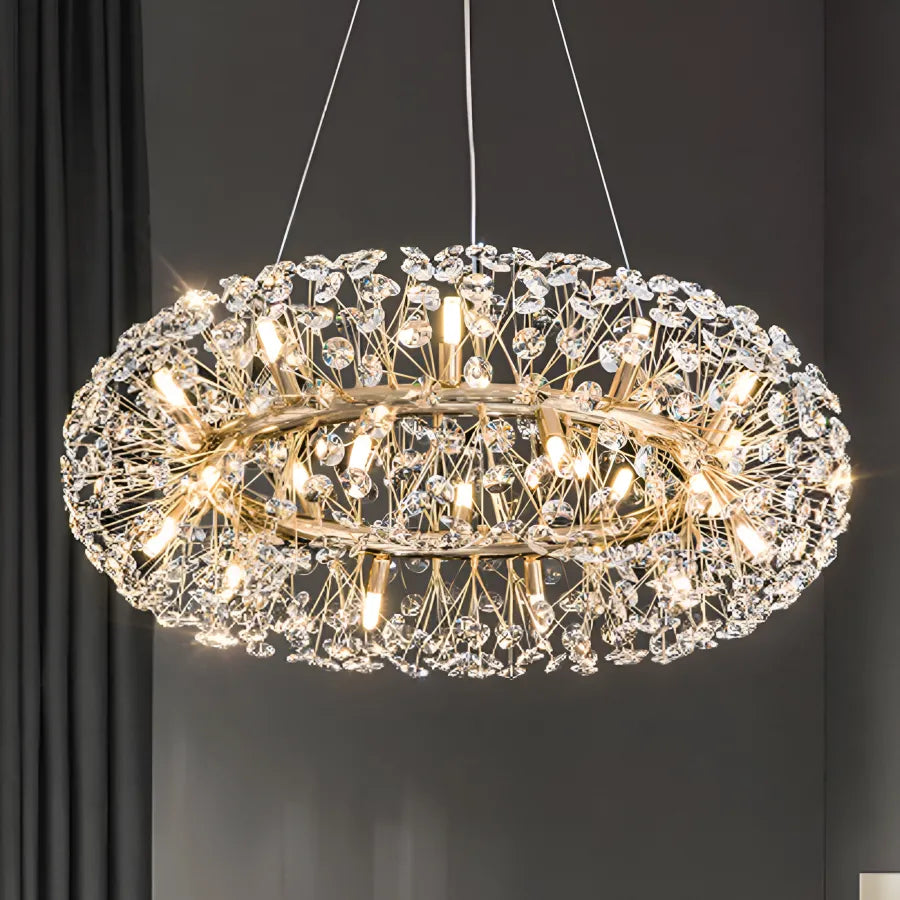 Crystal Chandelier SEGOVIA Magno 12x E14, Diameter 60cm, Shiny Gold, Adjustable Height Crystal Chandeliers Default Title Alessandro Design