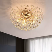 Crystal Chandelier MINUE, 4x G9, Diameter 35cm, Shiny Gold Crystal Chandeliers Default Title Alessandro Design