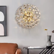 Crystal Chandelier MINUE, 4x G9, Diameter 35cm, Shiny Gold Crystal Chandeliers Default Title Alessandro Design