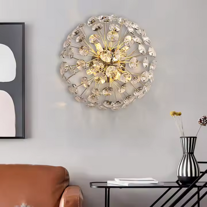Crystal Chandelier MINUE, 4x G9, Diameter 35cm, Shiny Gold Crystal Chandeliers Default Title Alessandro Design
