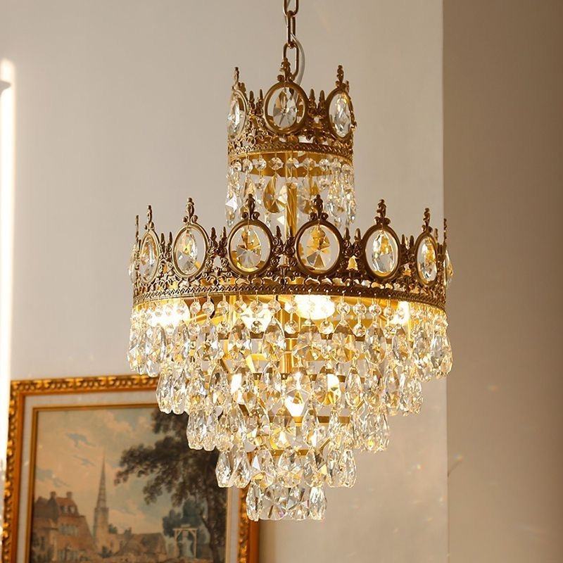 Candelabru Cristal REGALITE Petito, 8XE14, Diametru 45cm, Auriu Lucios, Inaltime Reglabila Candelabre Cristal Default Title Alessandro Design