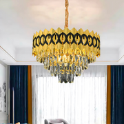Crystal Chandelier PIERREFONDS Nobile 5xE14, Diameter 38.5cm, Shiny Gold, Adjustable Height Crystal Chandeliers Default Title Alessandro Design