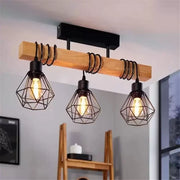Marcellus Chandelier, 3x E27, Brown Black Industrial Chandeliers Default Title Alessandro Design