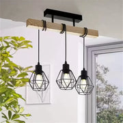 Marcellus Chandelier, 3x E27, Brown Black Industrial Chandeliers Default Title Alessandro Design