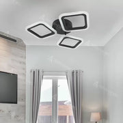 LED Chandelier PULSARIS 40W, 3 Squares, Cold/Warm/Neutral light, Black LED Chandeliers Default Title Alessandro Design