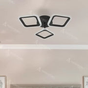 LED Chandelier PULSARIS 40W, 3 Squares, Cold/Warm/Neutral light, Black LED Chandeliers Default Title Alessandro Design