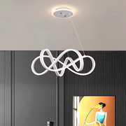 Suspended LED chandelier with remote control INFINITY HALO 69W, Cold/Warm/Neutral light, Dimmable, White, Height Adjustable LED Chandeliers with Remote Control Default Title Alessandro Design