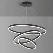 LED hanging chandelier PAGANO 95W, Cold/Warm/Neutral Light, Black, Adjustable Height Modern Chandeliers Default Title Alessandro Design