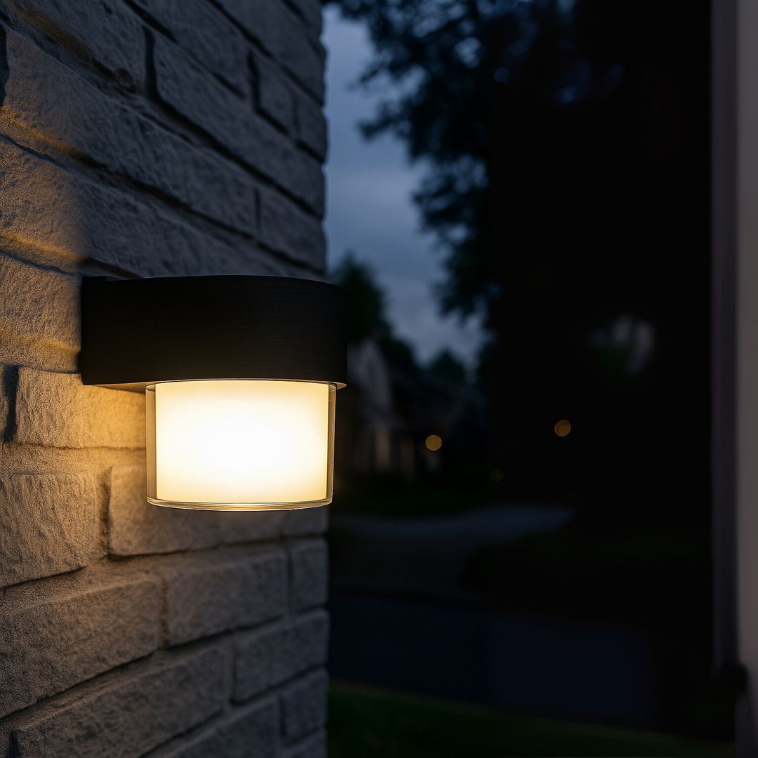Aplica LED Exterior MIRA, 1 Sursa de lumina, Lumina Calda, Negru Aplice de Exterior Default Title Alessandro Design