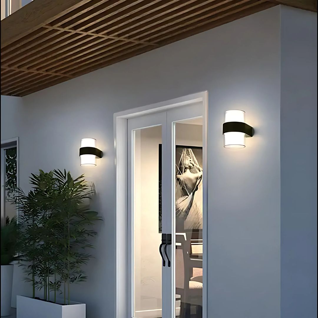 Aplica LED Exterior MIRA, 9W, 2 Surse de lumina, Lumina Calda, Negru Aplice de Exterior Default Title Alessandro Design