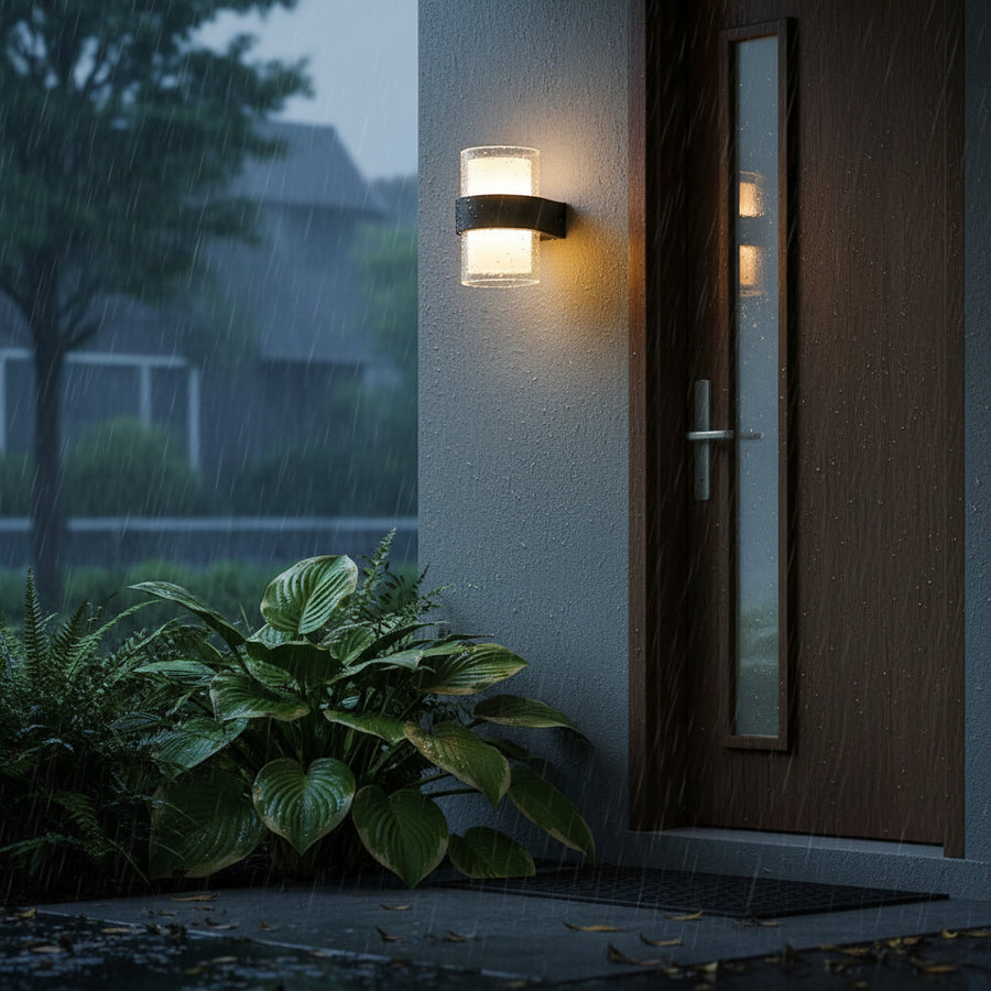 Aplica LED Exterior MIRA, 9W, 2 Surse de lumina, Lumina Calda, Negru Aplice de Exterior Default Title Alessandro Design