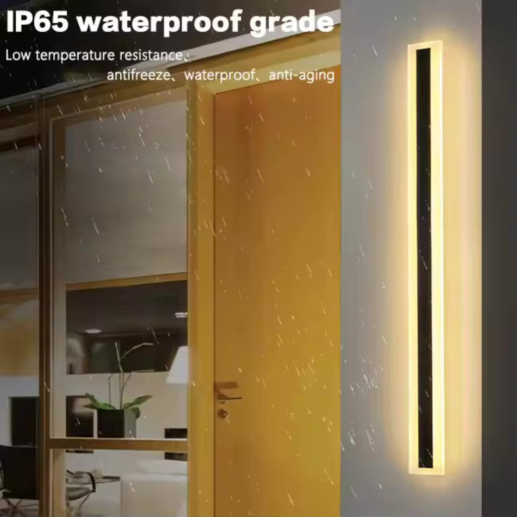 Mack Outdoor LED Wall Light, Length 60cm, 8W, IP65, Metal, Linear, Black Outdoor Wall Lights Default Title Alessandro Design