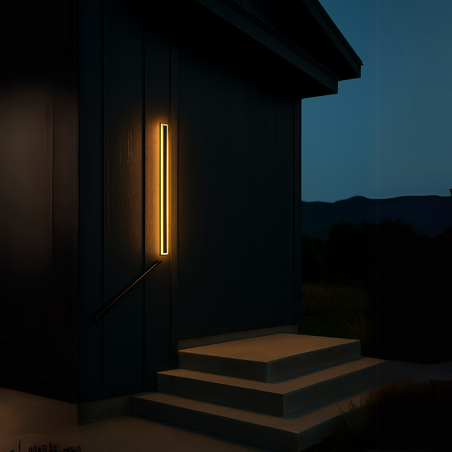 Mack Outdoor LED Wall Light, Length 90cm, 10W, IP65, Metal, Linear, Black Outdoor Wall Lights Default Title Alessandro Design