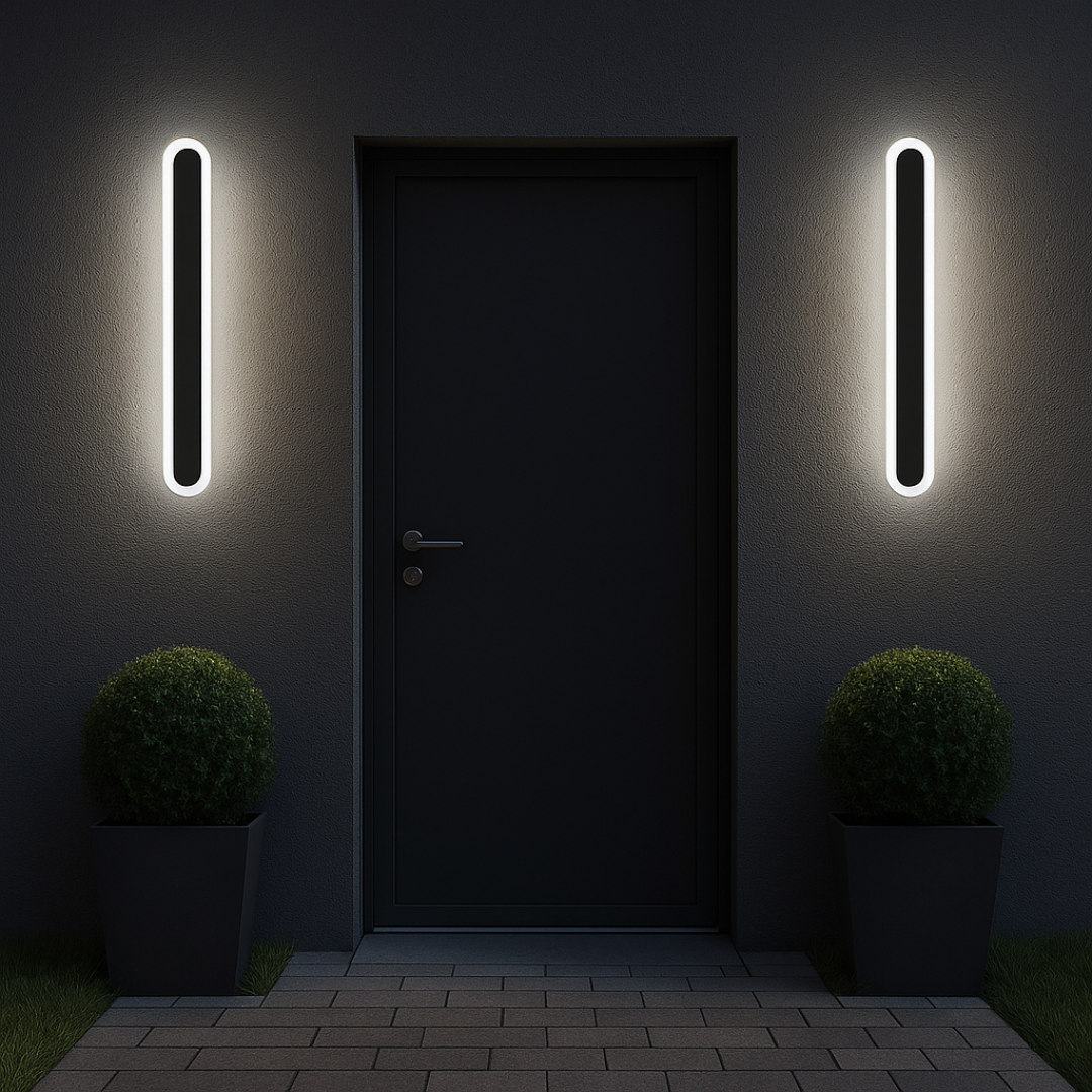 SUHA Outdoor LED Wall Light, Length 30cm, 4W, IP65, Metal, Linear, Black Outdoor Wall Lights Default Title Alessandro Design