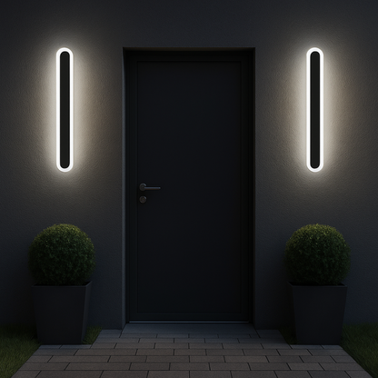 SUHA Outdoor LED Wall Light, Length 30cm, 4W, IP65, Metal, Linear, Black Outdoor Wall Lights Default Title Alessandro Design