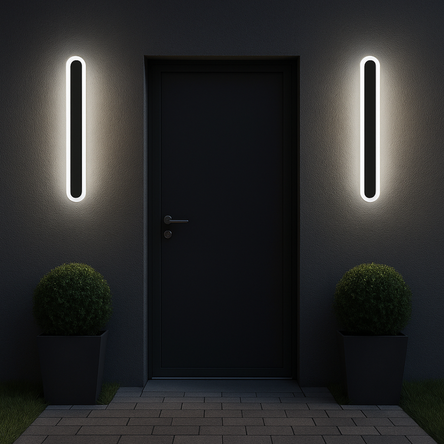 SUHA Outdoor LED Wall Light, Length 30cm, 4W, IP65, Metal, Linear, Black Outdoor Wall Lights Default Title Alessandro Design