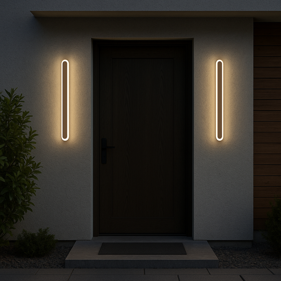 SUHA Outdoor LED Wall Light, Length 50cm, 6W, IP65, Metal, Linear, White Outdoor Wall Lights Default Title Alessandro Design