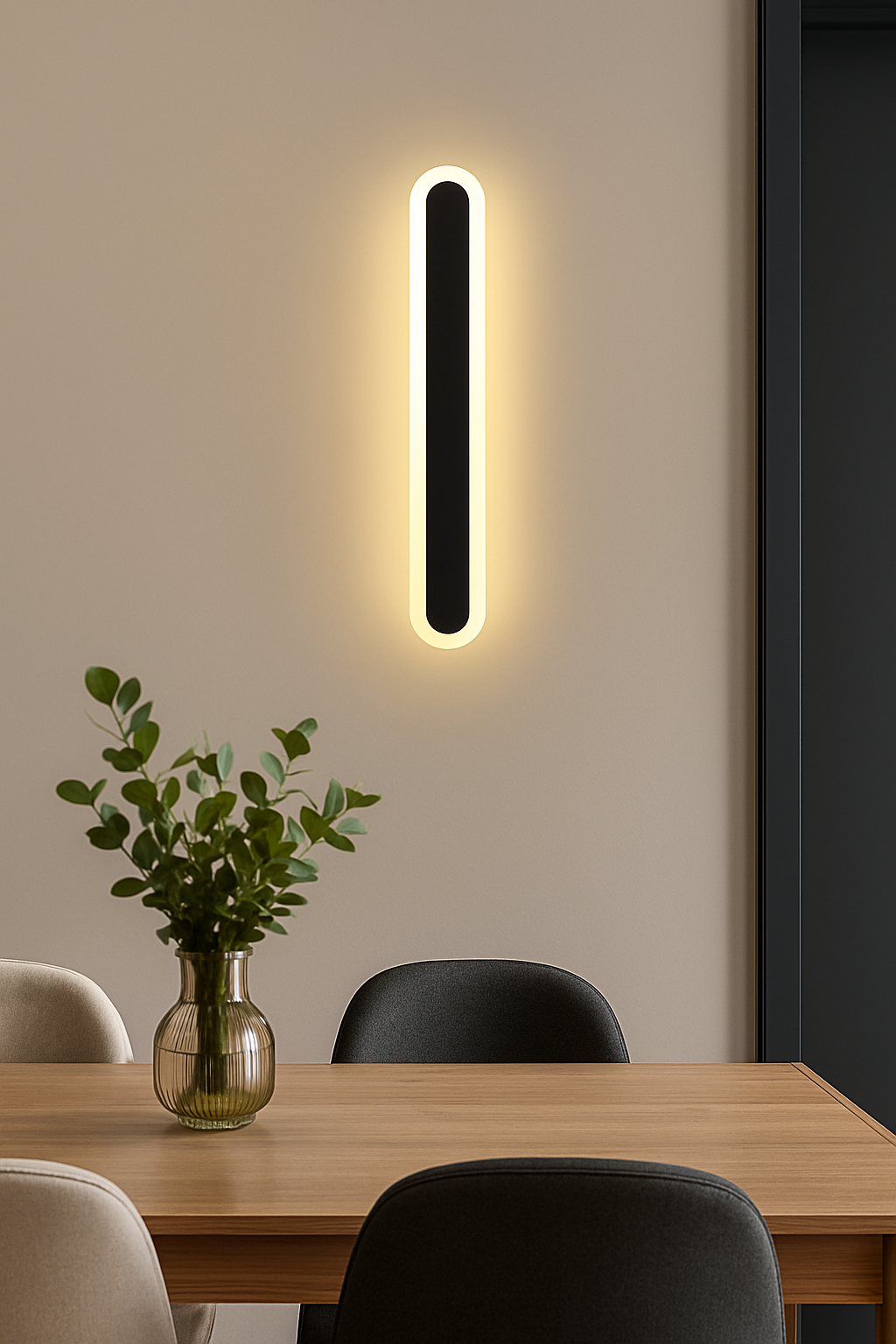 SUHA Outdoor LED Wall Light, Length 90cm, 13W, IP65, Metal, Linear, Black Outdoor Wall Lights Default Title Alessandro Design