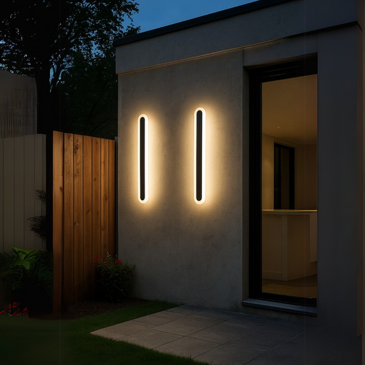SUHA Outdoor LED Wall Light, Length 90cm, 13W, IP65, Metal, Linear, Black Outdoor Wall Lights Default Title Alessandro Design