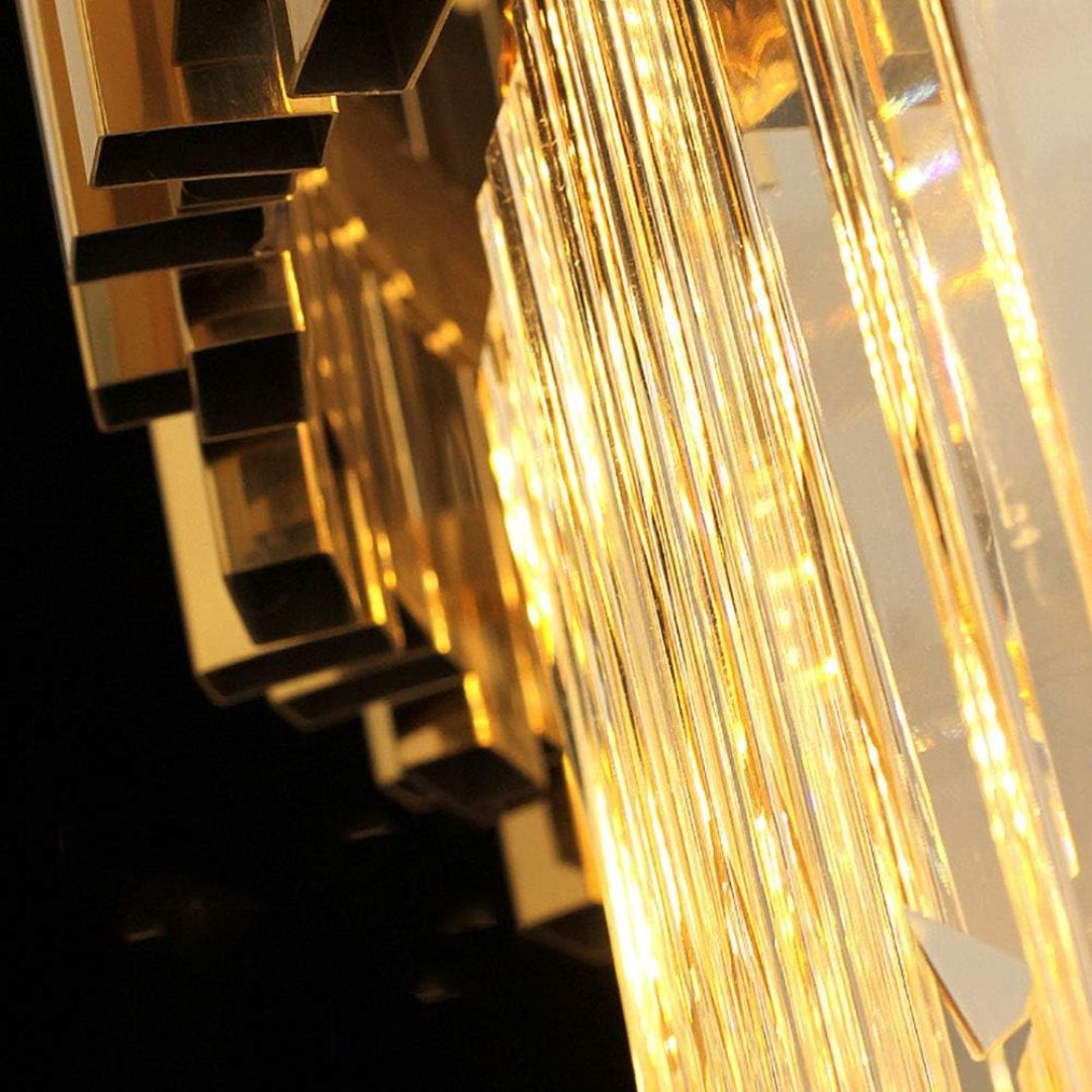 Crystal Candelabra BLOIS Magno, 8x E14, Diameter 60cm, Gold, Adjustable Height Crystal Candelabra Default Title Alessandro Design