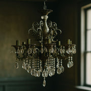 SANSSOUCI Magno Crystal Chandelier, 8xE14, Diameter 65cm, Antique Brass Classic Chandeliers Default Title Alessandro Design