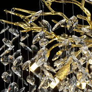 WALTZ Rhapsody Crystal Chandelier, 9x G9, Gold, 80cm, Adjustable Height Crystal Chandeliers Default Title Alessandro Design