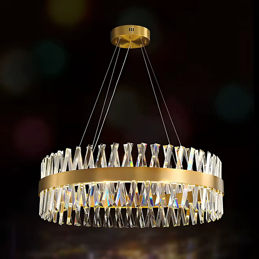 CASERTA Regalis LED Chandelier with Remote Control, 95W, Dimmable, Diameter 80cm, Gold LED Chandeliers with Remote Control Default Title Alessandro Design