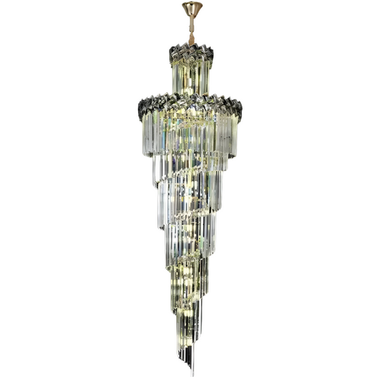 Candelabru Cristal WINDSOR Ascendere, 26xE14, Diametru 60cm, Crom lucios, Inaltime Reglabila Candelabre Cristal Default Title Alessandro Design