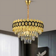 Crystal Chandelier PIERREFONDS Eleganza 8x E14, Diameter 48.5cm, Shiny Gold, Adjustable Height Crystal Chandeliers Default Title Alessandro Design