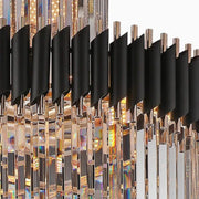 Crystal Chandelier VERSAILLES Supremo 12xE14, Diameter 80cm, Shiny Gold and Black, Adjustable Height Crystal Chandeliers Default Title Alessandro Design