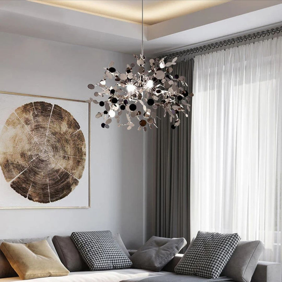 Modern Candelabra, CAPRICIO Allegro, 2xE14, Diameter 40cm, Glossy Chrome, Adjustable Height Modern Candelabra Default Title Alessandro Design