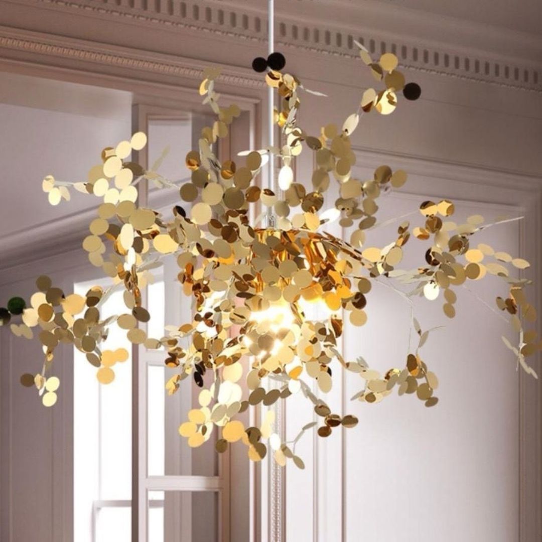Modern Candelabra, CAPRICIO Allegro, 2xE14, Diameter 40cm, Gold, Adjustable Height Modern Candelabra Default Title Alessandro Design