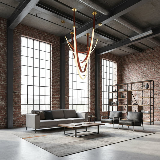 Candelabru Modern, LED, ARIA Largo, 34W, lumina Calda, Maro Candelabre Moderne Default Title Alessandro Design