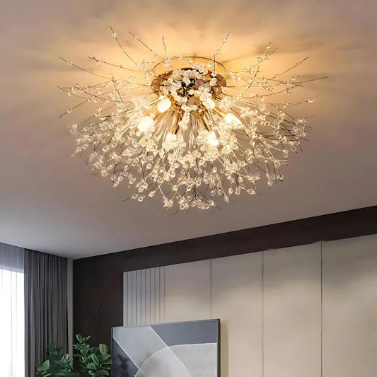 Crystal Chandelier RONDO Vivace, 5x G9, Diameter 40 cm, Shiny Gold Crystal Chandeliers Default Title Alessandro Design
