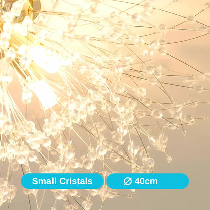 Crystal Chandelier RONDO Vivace, 5x G9, Diameter 40 cm, Shiny Gold Crystal Chandeliers Default Title Alessandro Design