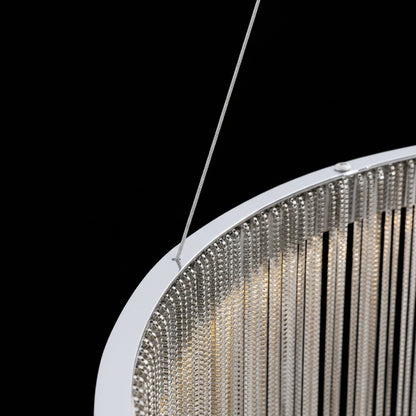 Suspended LED chandelier with remote control ILLUMINA MAGNUS, 38W, Cold/Warm/Neutral light, Dimmable, Silver Modern Candelabra Default Title Alessandro Design