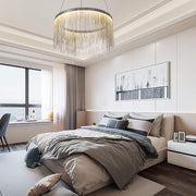 Suspended LED chandelier with remote control ILLUMINA MAGNUS, 38W, Cold/Warm/Neutral light, Dimmable, Silver Modern Candelabra Default Title Alessandro Design
