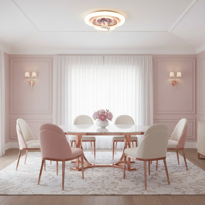 UNICORN LED chandelier, 104W, 50cm, Cold/Warm/Neutral light, Pink