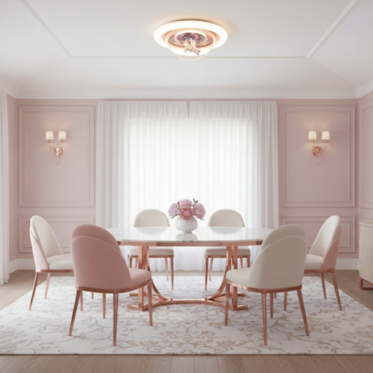 UNICORN LED chandelier, 104W, 50cm, Cold/Warm/Neutral light, Pink
