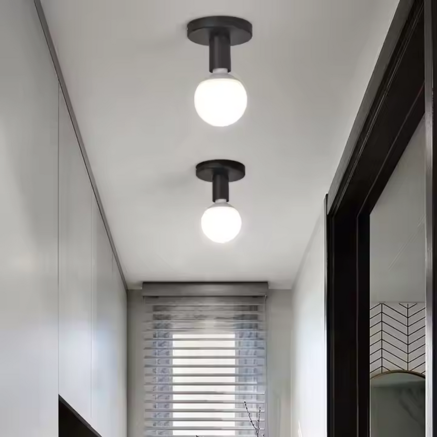 MODERNIST Chandelier Mono 1x E27, Black, Modern Design Luster Industrial Default Title Alessandro Design