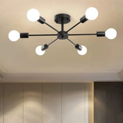 Mikkos 6XE27 chandelier, diameter 49cm, Black Modern Chandeliers Default Title Alessandro Design