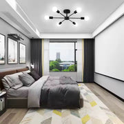 Mikkos 6XE27 chandelier, diameter 49cm, Black Modern Chandeliers Default Title Alessandro Design