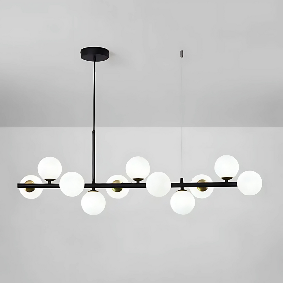 LOFT Pavilion Modern Chandelier, 11x G9, Black, Metal, Height Adjustable Modern Chandeliers Default Title Alessandro Design