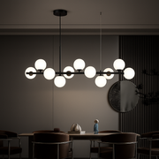 LOFT Pavilion Modern Chandelier, 11x G9, Black, Metal, Height Adjustable Modern Chandeliers Default Title Alessandro Design