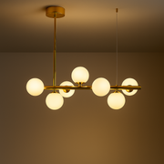 Modern chandelier LOFT Pavilion, 7x G9, Gold, Metal, Height Adjustable Modern Chandeliers Default Title Alessandro Design