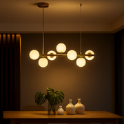 Modern chandelier LOFT Pavilion, 7x G9, Gold, Metal, Height Adjustable Modern Chandeliers Default Title Alessandro Design
