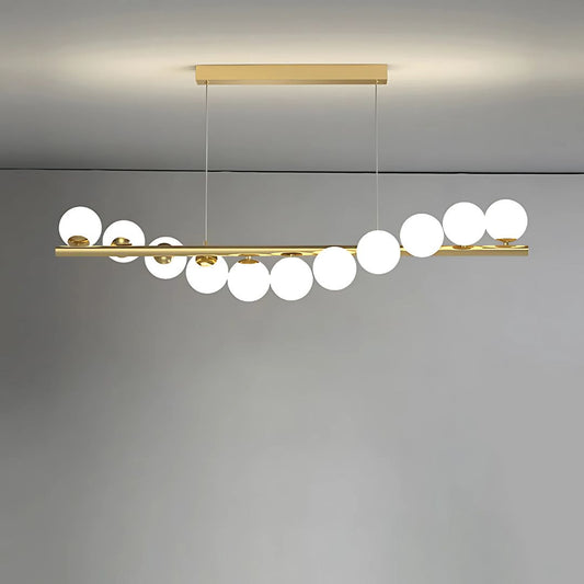 LOFT Hall Chandelier, 11x G9, Golden White, Metal, Adjustable Height, Elegant Modern Chandeliers Default Title Alessandro Design