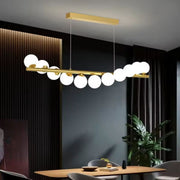 LOFT Hall Chandelier, 11x G9, Golden White, Metal, Adjustable Height, Elegant Modern Chandeliers Default Title Alessandro Design