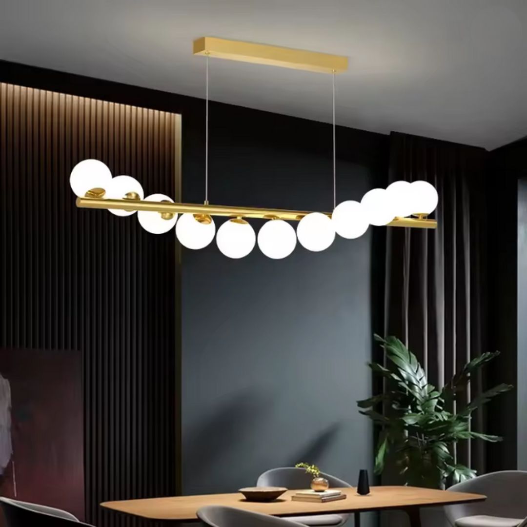 LOFT Hall Chandelier, 11x G9, Golden White, Metal, Adjustable Height, Elegant Modern Chandeliers Default Title Alessandro Design