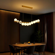 LOFT Hall Chandelier, 11x G9, Golden White, Metal, Adjustable Height, Elegant Modern Chandeliers Default Title Alessandro Design